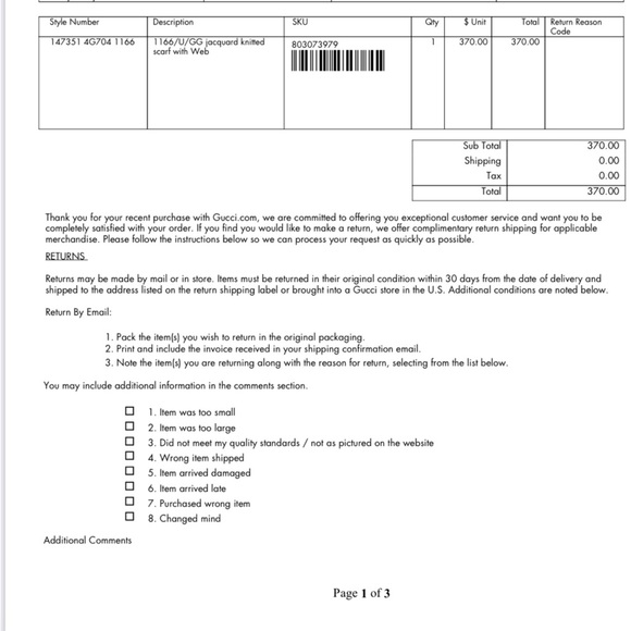 ***SOLD**Gucci 147351 Dark Grey GG  Red Green Stripe Wool Scarf Muffler - Picture 11 of 11